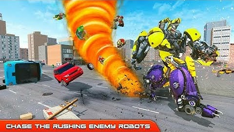 Tornado Robo5 Car Transformation: Hurricane Car Robot Games
