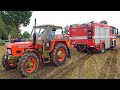 🚜 Tractor Rescues Fire Truck in Trouble 🚒