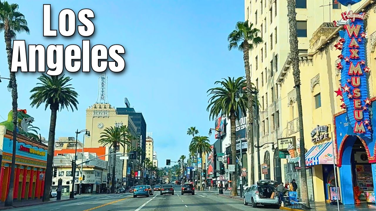 Hollywood Boulevard Drive | 4K POV | Glendale to West Hollywood | No Talking Urban Sounds