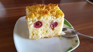 Приготовить вкусный пирог с вишней. Лёгкий и простой рецепт. Видеорецепт. Рецепт от бабушки Приготовить вкусный пирог с вишней. Лёгкий и простой рецепт. Видеорецепт. Рецепт от бабушки