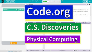 Getting Properties Lesson 6.5 Tutorial and Answers Code.org CS Discoveries Physical Computing Unit 6