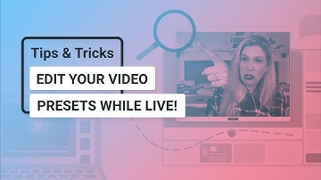 Quickly Edit Video Presets While Live With ManyCam