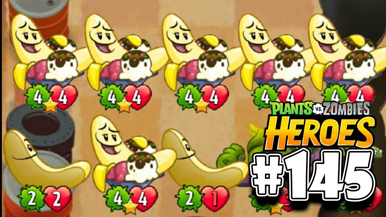 🔴Plants vs Zombies Heroes Walkthrough 145 Banana Split Preview