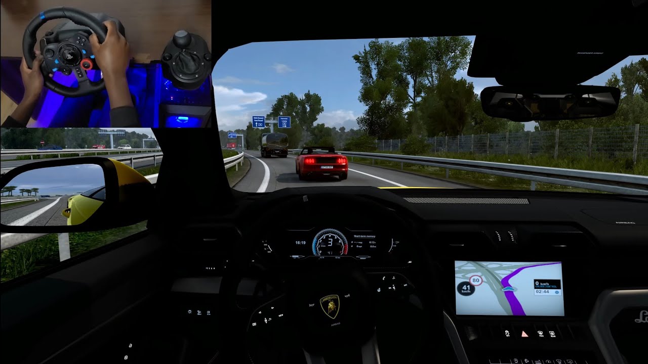 Urus Euro Truck Simulator 2 1.48 Logitech G29 Gameplay