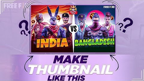 How to make free fire THUMBNAIL in pscc !! FREE FIRE Thumbnail editing ( MAKE THUMBNAIL )