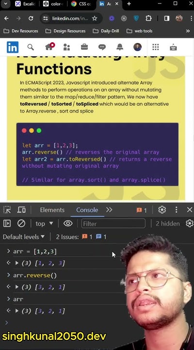 Mutating and Non Mutating Methods in Javascript - YouTube