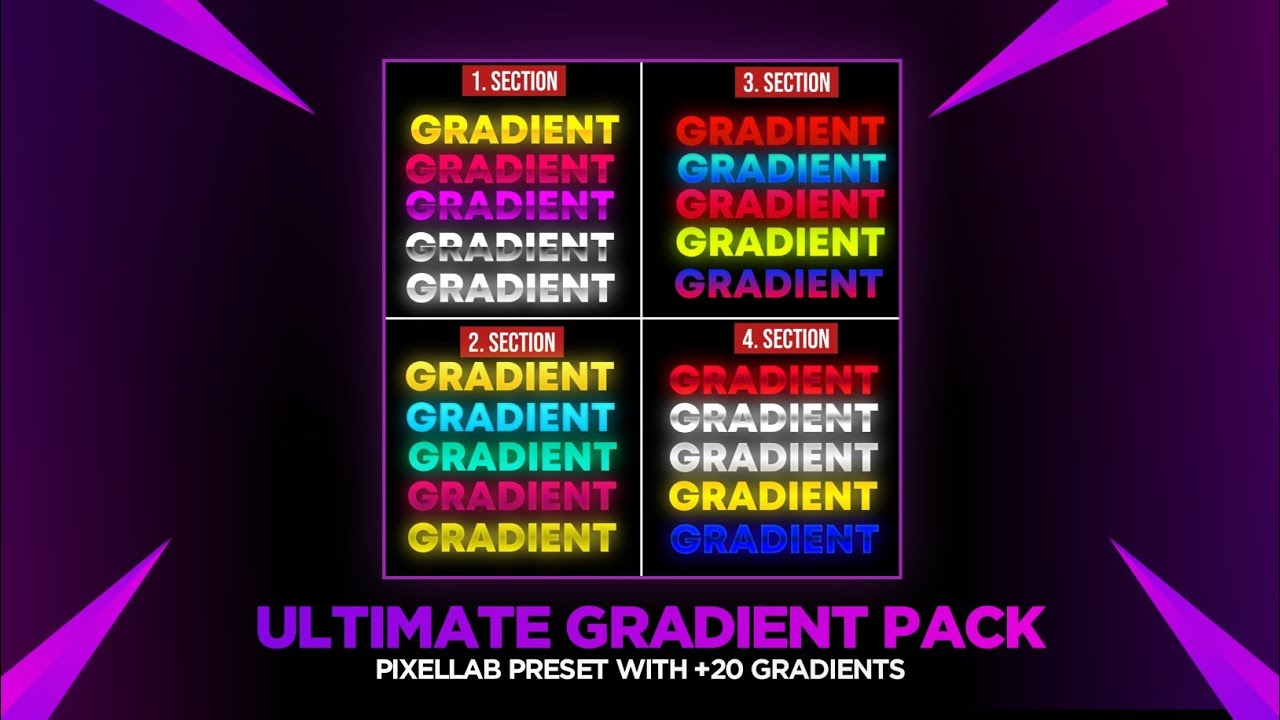 Ultimate Gradients text Pack || Gradients pack for pixellab || gradients pack by infotech ||