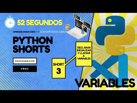 Declarar, inicializar y llamar a VARIABLES - Python en 1 minuto CP3