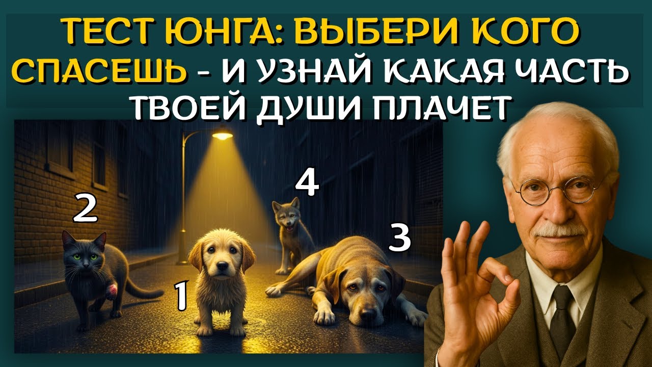 💔 КОГО ТЫ СПАСЕШЬ ИЗ-ПОД ДОЖДЯ? Тест Юнга, который покажет, какая часть твоей души плачет