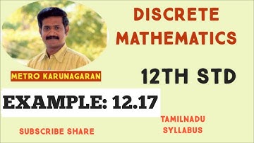 12th Std Maths Ex.12.2(Example 12.17) Establish the equivalence property if p then q = negation p or