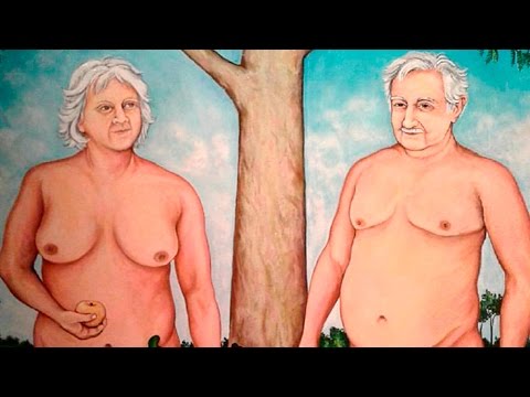 El cuadro de la polémica: "Génesis Uruguay" con José Mujica y Lucía Topolansky desnudos
