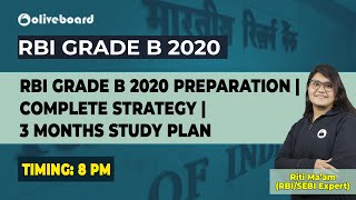 RBI Grade B 2020 Preparation | Complete Strategy | 3 Months Study Plan | Riti Mam