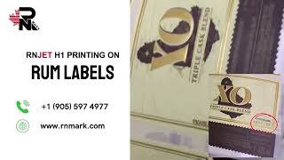 TIJ Marking on RUM Labels | RNJet H1 | Bottle Number Coding | Made in Canada