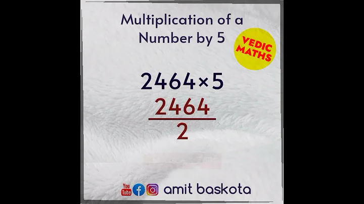 How to Multiply a Number by 5 | Vedic Maths Tricks ― #vedicmaths #vedicmathstricks