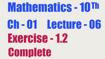 10th class Math, Ch 1, Ex 1.2, Use of Quadratic Formula.