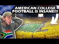 South african reacts best american college football crowd environments