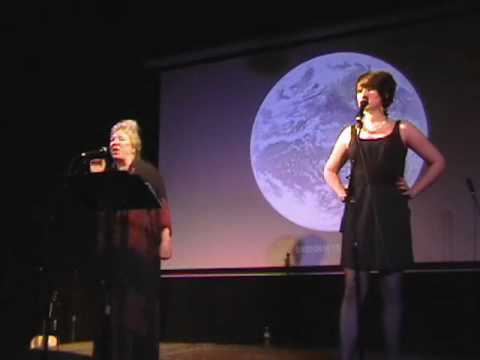 Kim Hughes and Jennifer Smith singing "The Meow So...