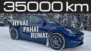 Käyttökokemukset Tesla Model Y. 35000km ajettu. Sutta ja sekundaa vai laatua ja premiumia?