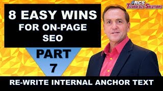 Onpage SEO, 8 Easy On-Page SEO Tips, # 7 ( Re-write Internal Anchor Text, )