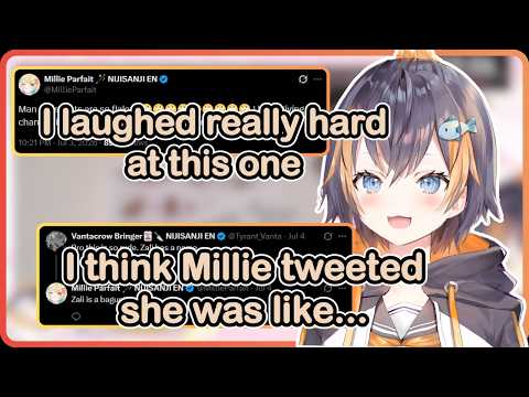 Petra thinks this tweet from Millie is so funny😂