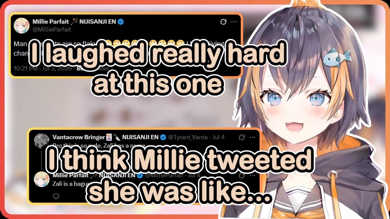 Petra thinks this tweet from Millie is so funny😂