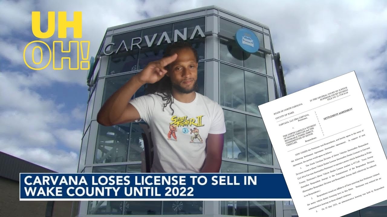 Carvana License to sell suspended! Registration process explained