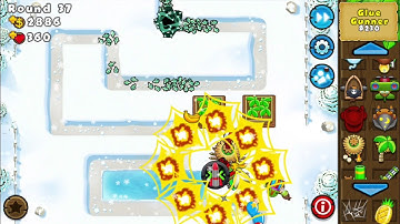 Bloons TD5 - Snowy Backyard - Mastery - Reverse - Easy