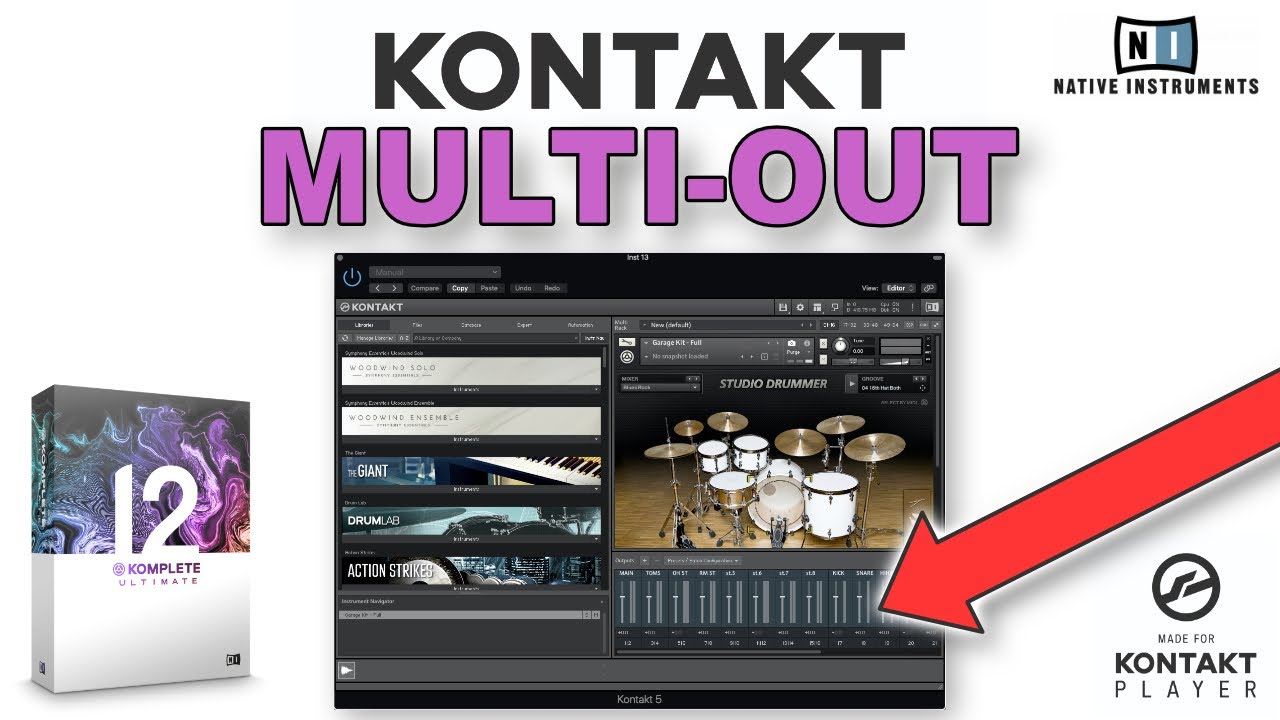 How to Mix Kontakt Drums on Separate Tracks