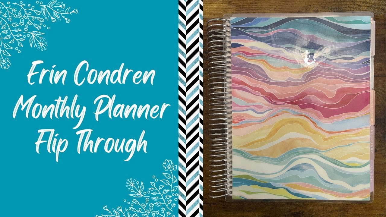 Erin Condren Monthly Flip Through | Budget Planner | New Budget Planner ...