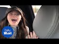 Father pulls hysterical 'blinker fluid' prank on his two girls - Daily Mail