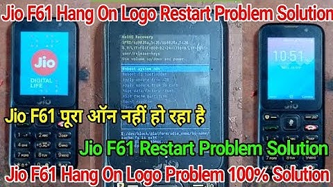 Jio F61f Restart Problem || Jio F61f Restart Hang On Logo Problem Solution By  Rajesh Repair Shop