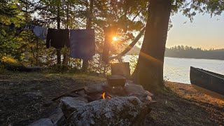Cedar lake to Burntroot lake anniversary canoe trip in Algonquin Provincial Park
