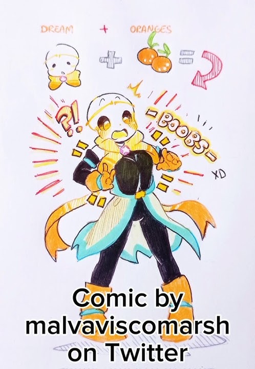 Dream with oranges?😳 #undertaleau #undertale #cream #dreamsans #crosssans #dreamxcross #shorts