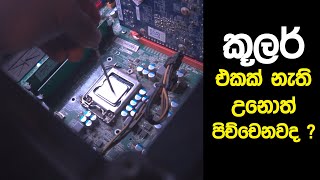 Run PC Without Cooler | Cooler එකක් නැති උනොත් පිච්චෙනවද ?