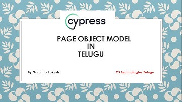 Cypress Beginner Part 23: Page object model in Cypress | Telugu