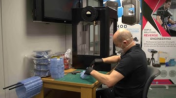 Face Mask Time lapse Made with MakerBot 3D printer