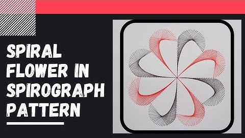 How To Draw Spiral Flower In Spirograph Pattern || Geometrical Chart || Easy || Measurements