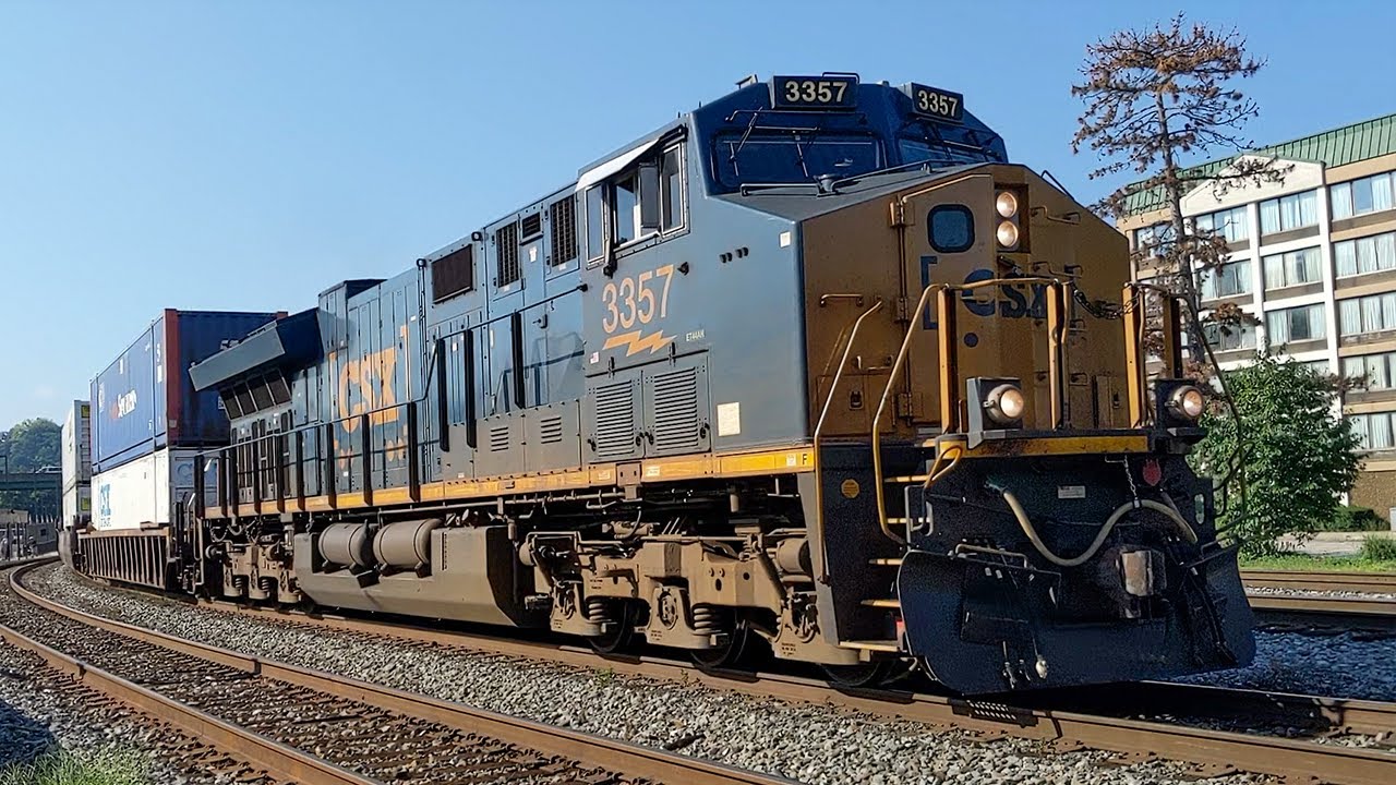 CSX 3357 Departing from Cumberland, Maryland (8/29/22) YouTube
