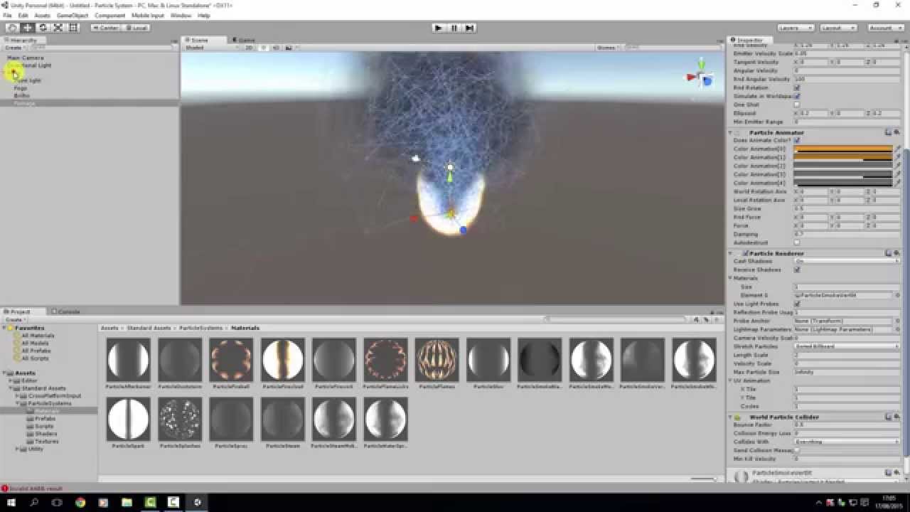 Unity 5 - Sistema de Partículas - Aula 01: Fogo - YouTube
