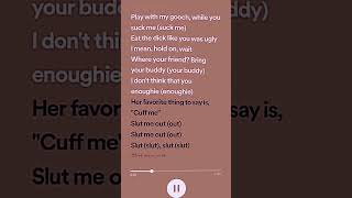 NLE Choppa - SLUT ME OUT - Speed Up #shorts #lyrics Resimi