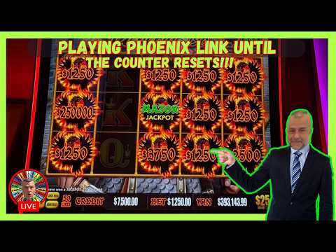 💥Watch As I Play Phoenix Link Until The Counter Resets! #bigwin #slotmachine #jackpot