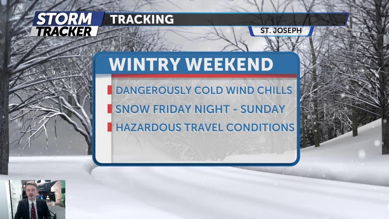 Tracking a dry and frigid Friday, weekend winter storm - YouTube
