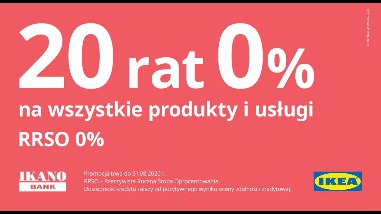 Ikano Bank Promocja 20 Rat 0 W Ikea Youtube