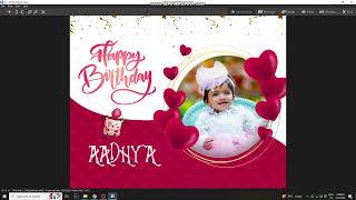 Aadhya Birthday Album 12X30 Size...for Album Designing Contact Whatsapp Number 7207727281.