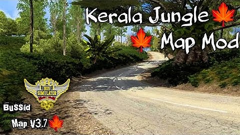 Kerala Jungle🍁 Map Mod For Bus simulator indonesia 📍Bussid Map Mod V3.7 #bussidmapmod  #junglemap 🍁🍁