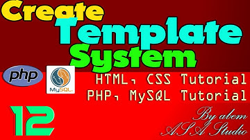 Create System Template - 12 - Font, Link, Hover, and Text Color - PHP, MySQL, CSS Tutorial Series