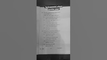 #Brabu 2nd semester session 2024-28 question paper Environmental science