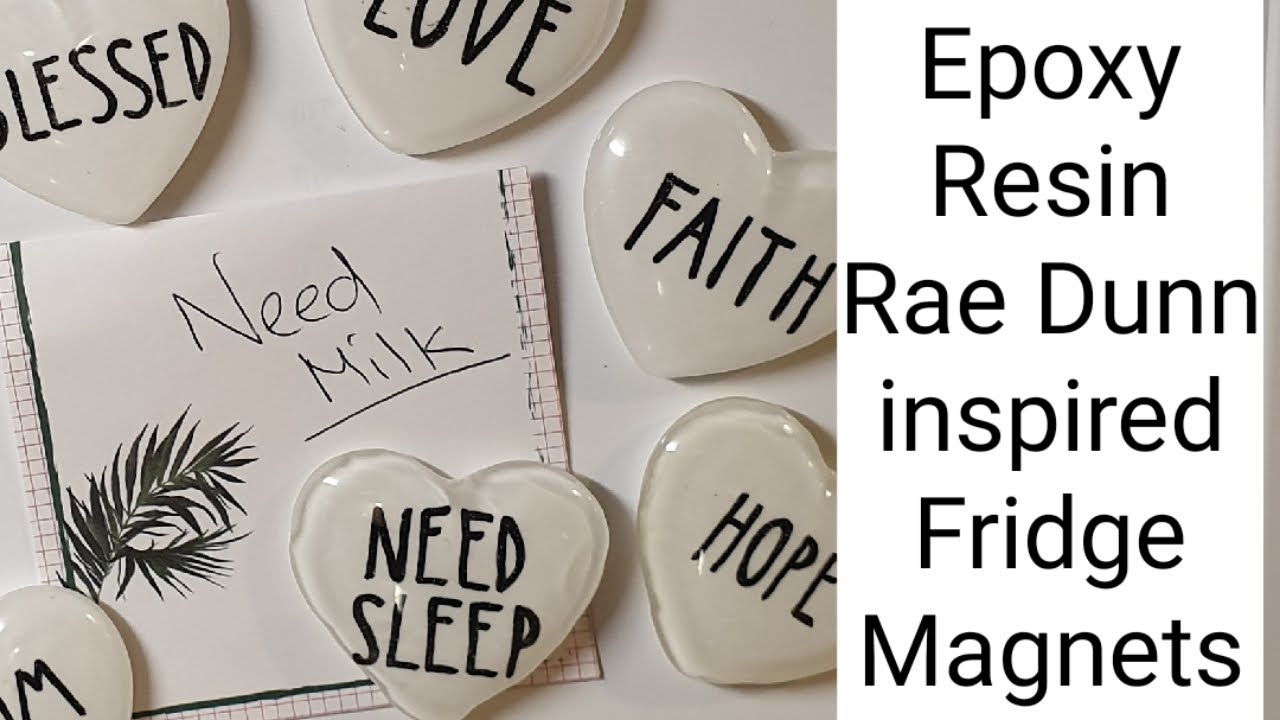 Epoxy Resin Rae Dunn inspired Fridge YouTube