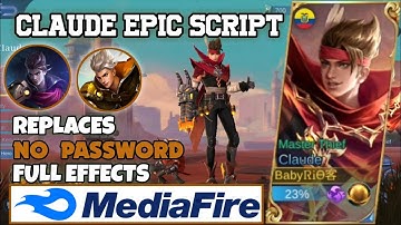 Claude Epic Blazing Trace Skin Script No Password+FULL SOUND EFFECT+Latest Patch+BACKUP FILE 2022