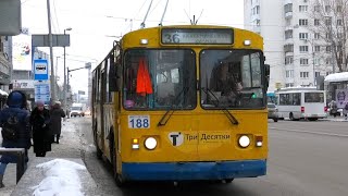 Троллейбус Екатеринбурга Зиу-682Г [Г00] Борт. №188 Маршрут №6 На Остановке 